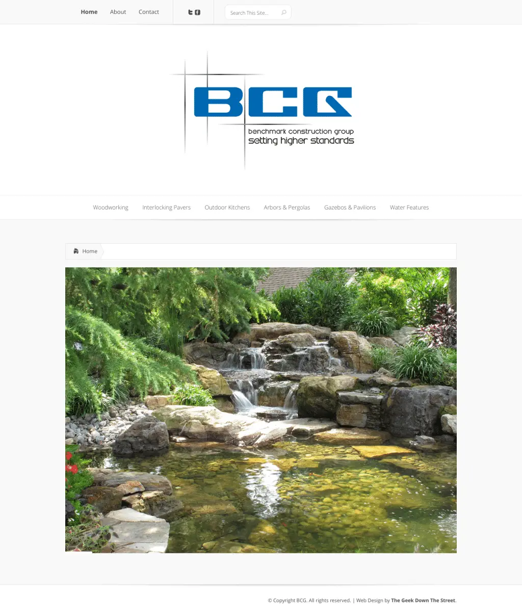 Benchmark CG website designed by Gristwood Design (Business services)